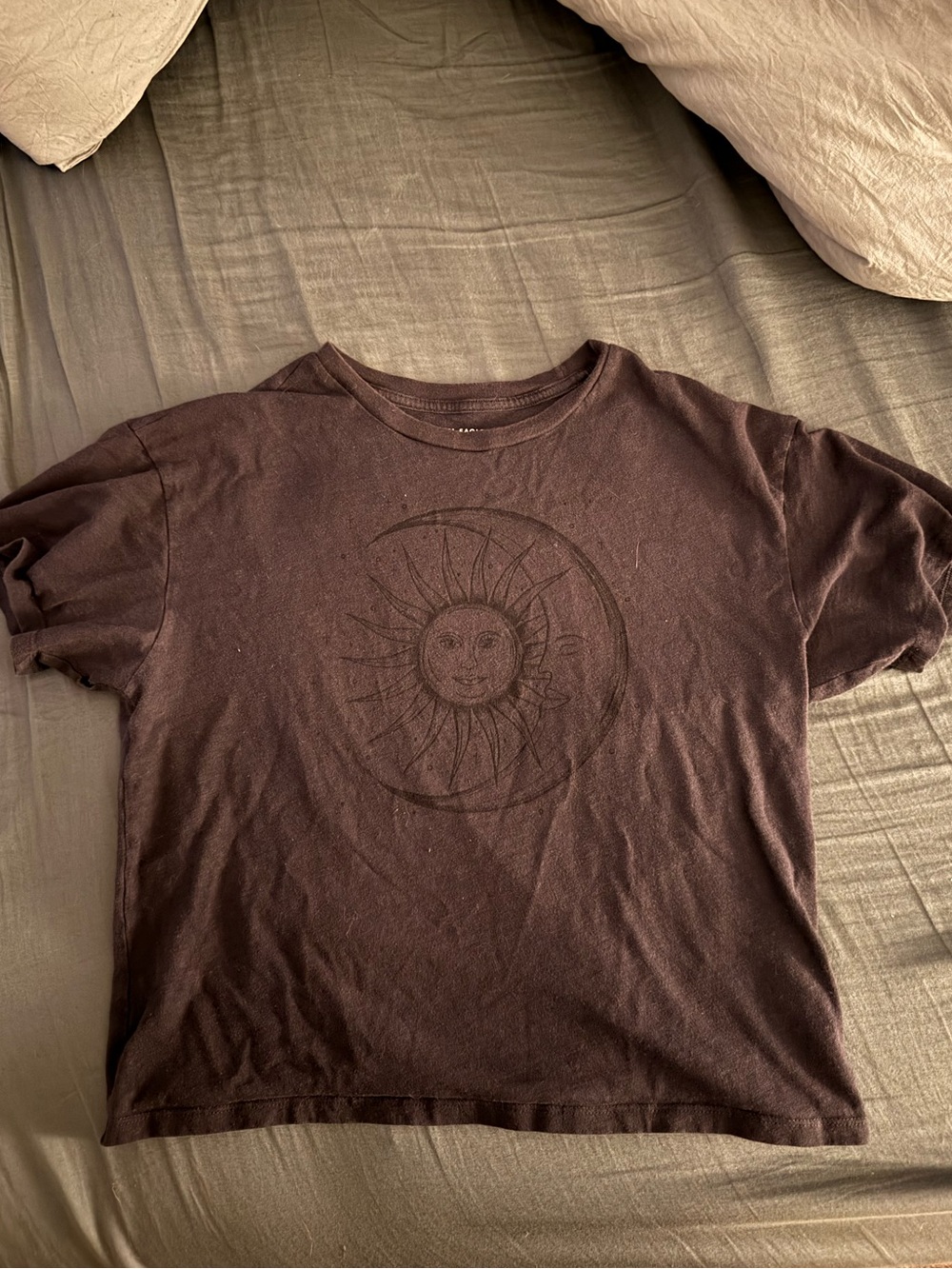 American Eagle Outfitters Brown Sun & Moon Graphic Tee